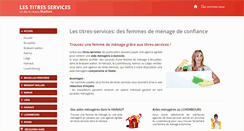 Desktop Screenshot of lestitresservices.be
