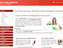 Tablet Screenshot of lestitresservices.be